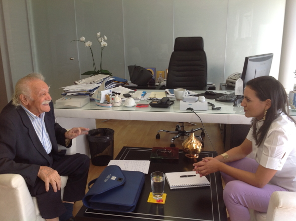 14/09/2012: Δήλωση της Υπουργού Τουρισμού Ολγας Κεφαλογιάννη μετά από συνάντηση με Μανόλη Γλέζο