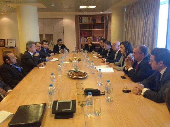 07/10/2013: Συνάντηση Υπουργού Τουρισμού Όλγας Κεφαλογιάννη με τον τούρκο Υπουργό Ευρωπαϊκών Υποθέσεων Ε. Μπαγίς