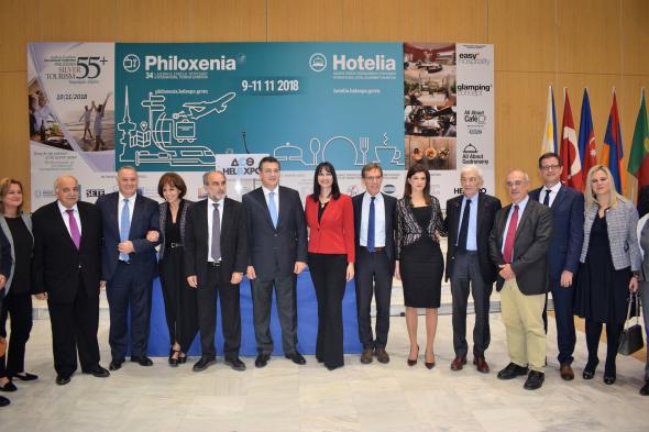 10/11/2018:Με την κεντρική της ομιλία η Υπουργός Τουρισμού Έλενα Κουντουρά  εγκαινίασε την 34η  Διεθνή Έκθεση Τουρισμού Philoxenia  και Ηotelia στη Θεσσαλονίκη
