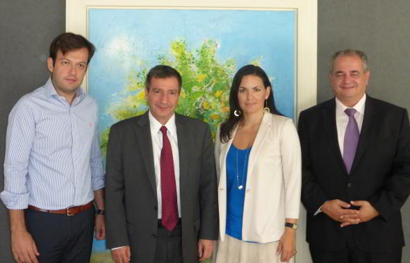 08/07/2014: Συνάντηση της Υπουργού Τουρισμού κυρίας Όλγας Κεφαλογιάννη με τον Δήμαρχο Αθηνών κύριο Γεώργιο Καμίνη