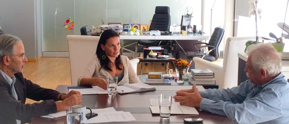 10/09/2014: Συνάντηση της Υπουργού Τουρισμού κυρίας Όλγας Κεφαλογιάννη με τον κ. Σταύρο Μπένο