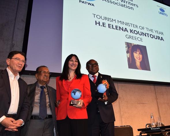 8/3/2019: Η Υπουργός Τουρισμού Έλενα Κουντουρά βραβεύτηκε στο Βερολίνο ως «η καλύτερη Υπουργός Τουρισμού παγκοσμίως»