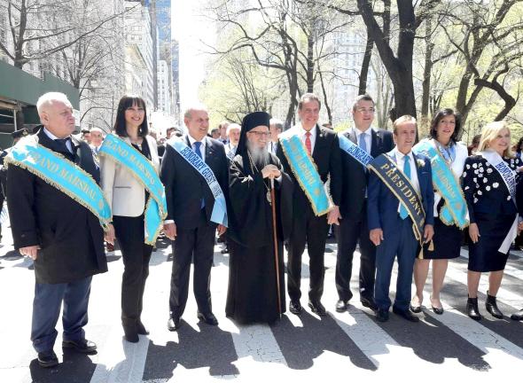 23/04/2018:Η Υπουργός Τουρισμού Έλενα Κουντουρά εκπροσώπησε την Ελλάδα  στην  παρέλαση και τις εορταστικές εκδηλώσεις για την 25η Μαρτίου στην «καρδιά» της Νέας Υόρκης