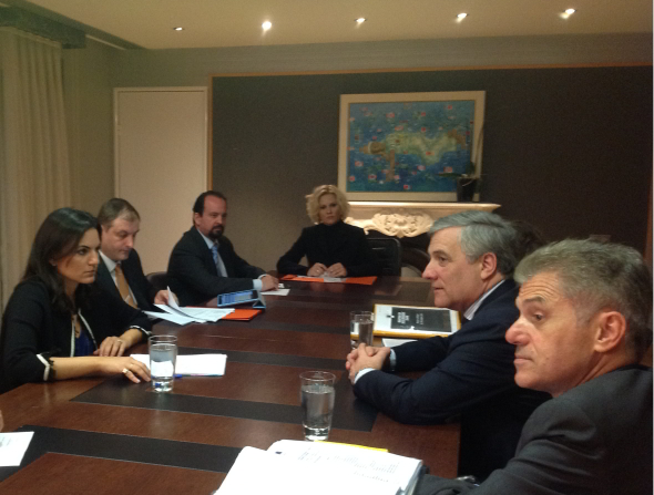 29/10/2012: Συνάντηση της Υπουργού Τουρισμού Όλγας Κεφαλογιάννη με τον Αντόνιο Ταγιάνι