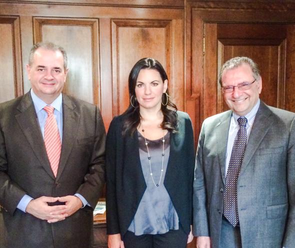 31/10/2014: Συνάντηση της Υπουργού Τουρισμού κυρίας Όλγας Κεφαλογιαννη με τον Πρόεδρο του ΑΒΤΑ Noel Josephides στο Λονδίνο