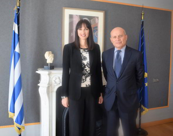 26/10/2017: Συνάντηση της Υπουργού Τουρισμού Έλενας Κουντουρά με τον Ιταλό Πρέσβη για την ενίσχυση της τουριστικής συνεργασίας Ελλάδας- Ιταλίας