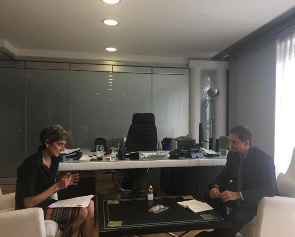 24/9/2019 : Συνάντηση υπουργού Τουρισμού κ. Χάρη Θεοχάρη με την πρέσβη Μ. Βρετανίας κα. Kate Smith