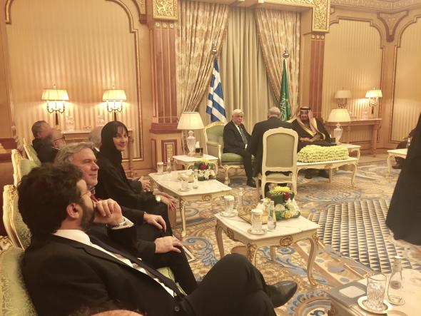 22/02/2017: Η Υπουργός Τουρισμού Έλενα Κουντουρά στις διευρυμένες συνομιλίες στο Ριάντ στο πλαίσιο της επίσκεψης του Προέδρου της Δημοκρατίας- επαφές για την προώθηση του ελληνικού τουρισμού