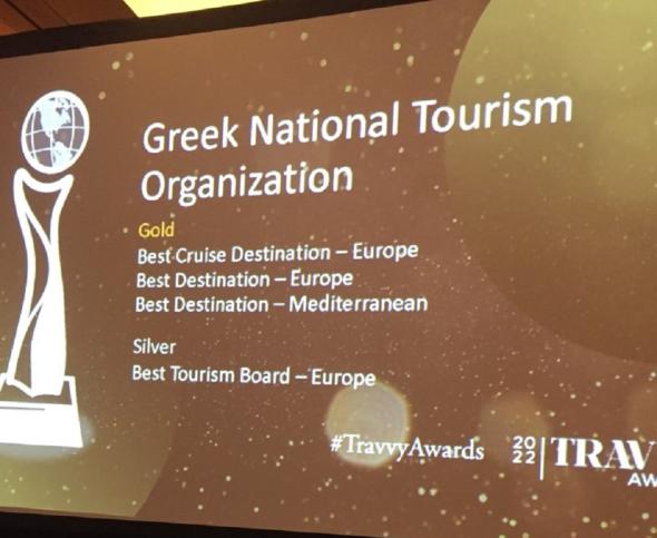 08/11/2022 – Ελλάδα και ΕΟΤ μεγάλοι νικητές στα αμερικανικά τουριστικά Travvy Awards 2022